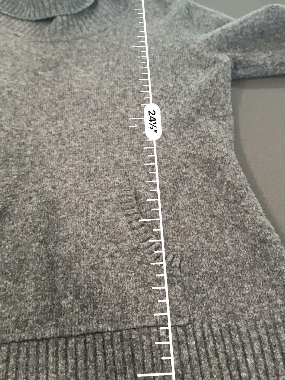 Style & Co. Petite Cowl Neck Sweater PM Gray - Picture 5 of 8